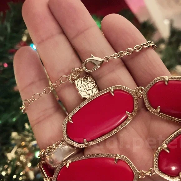 Kendra Scott Noelle Necklace in Red - Picture 2 of 4